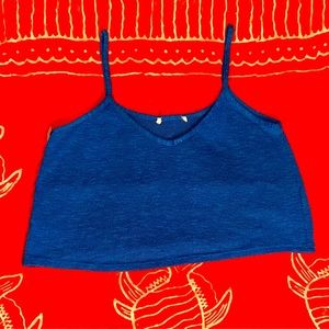 FOREVER 21 SWEATER CROPPED TANK TOP SZ M